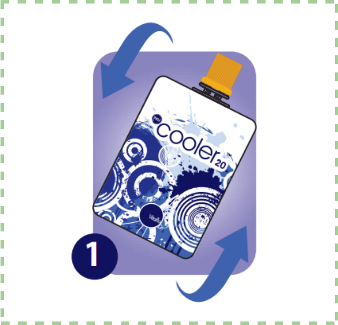 shaking cooler sachet